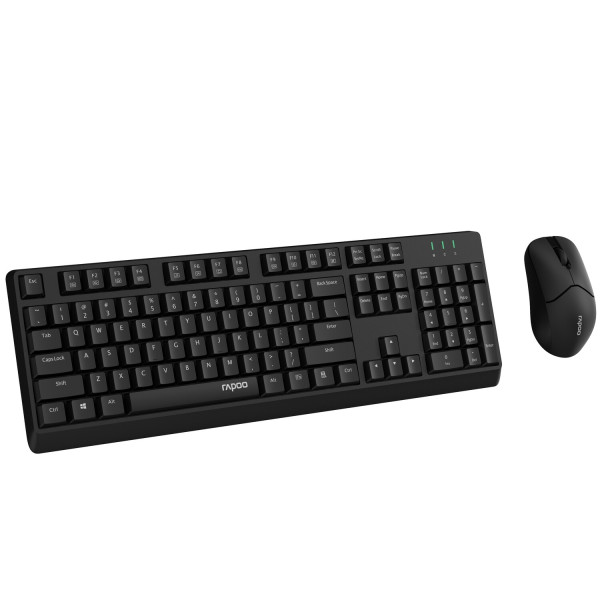 Фото - Клавіатура + миша бездротова Rapoo X1500 Black