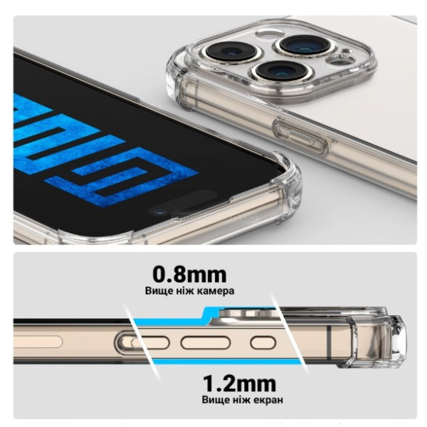 Фото - Чохол для смартфону Armorstandart Air Force for OnePlus 13R Camera cover Clear (ARM83505)