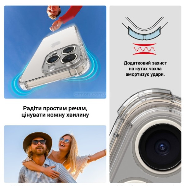 Фото - Чохол для смартфону Armorstandart Air Force for OnePlus 13R Camera cover Clear (ARM83505)