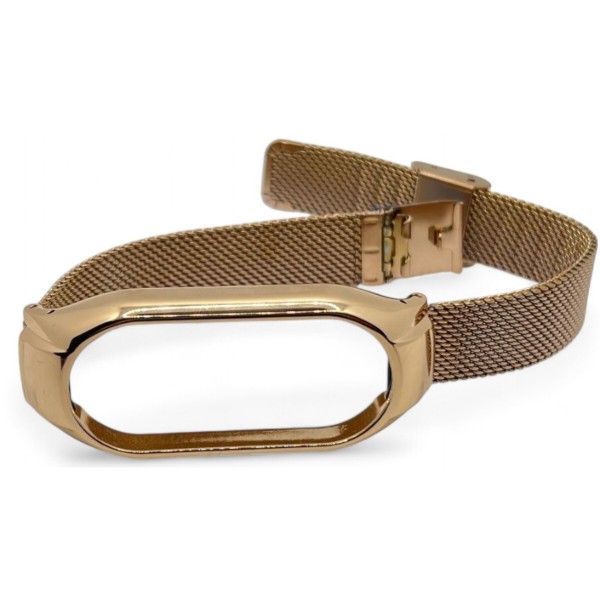 Фото - Ремешок для фитнес-браслета BeCover Metal for Xiaomi Mi Smart Band 9 Rose Gold (711981)