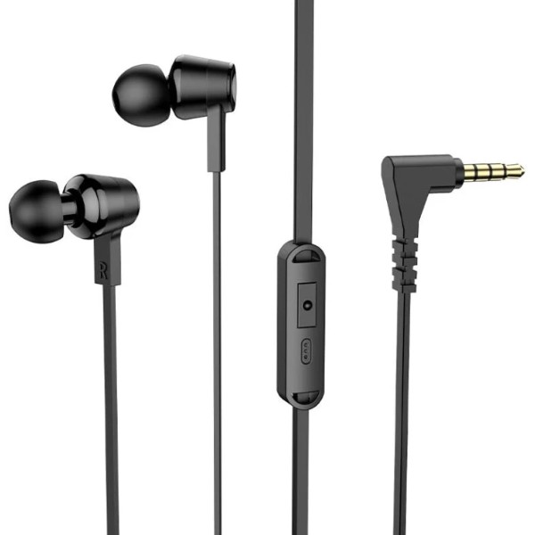 Фото - Наушники вкладыши проводные HOCO M86 Oceanic universal earphones with mic Black (6931474751621) Фото - Наушники вкладыши проводные HOCO M86 Oceanic universal earphones with mic Black (6931474751621)