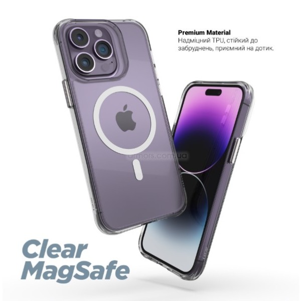Фото - Чохол для смартфону Armorstandart Clear Magsafe for Apple iPhone 17e / 16e Transparent (ARM83849)