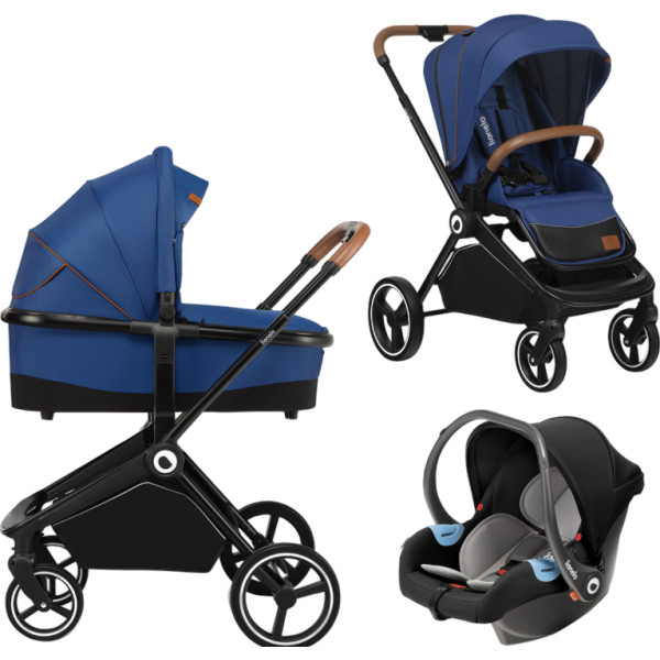 Фото - Коляска універсальна 3 в 1 Lionelo Mika Blue Navy