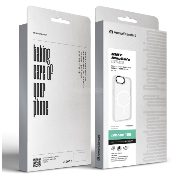 Фото - Чохол для смартфону Armorstandart Uniq MagSafe for Apple iPhone 16e Matte Clear (ARM83877)