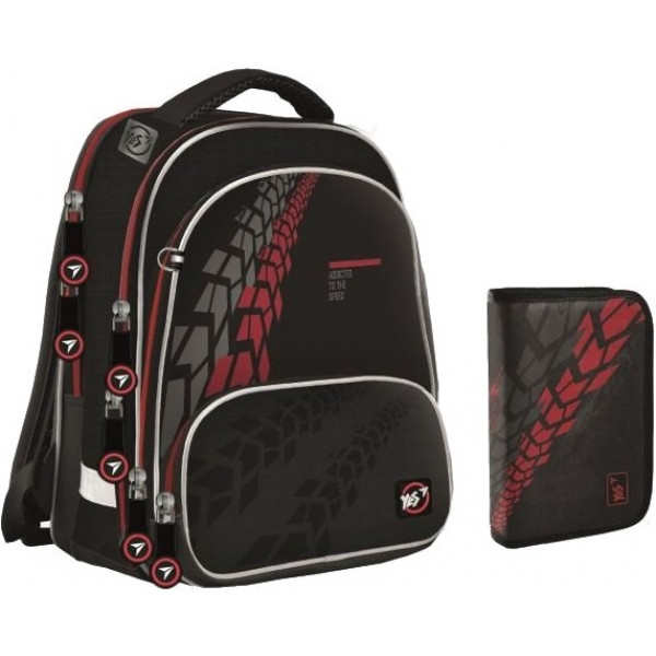 Фото - Рюкзак шкільний YES S-30 Juno Ultra Collection Tire tread 2 пр. (558581)