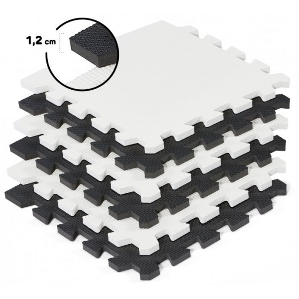 Фото - Килимок-пазл м'який Kinderkraft Luno Black 30 шт. (KKMLUNOBLK0000)