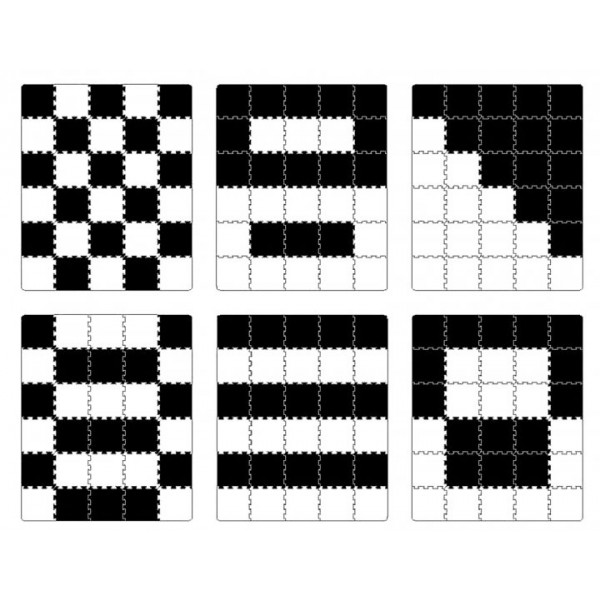 Фото - Килимок-пазл м'який Kinderkraft Luno Black 30 шт. (KKMLUNOBLK0000)