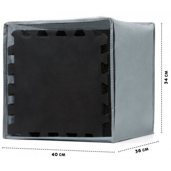 Фото - Килимок-пазл м'який Kinderkraft Luno Black 30 шт. (KKMLUNOBLK0000)