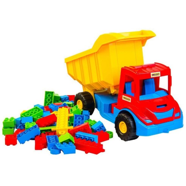 Фото - Базовый игровой транспорт для малыша Tigres ''Multi Truck'' грузовик с конструктором (39221)