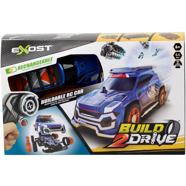 Фото - Радіокерована машинка Exost набір ''BUILD 2 DRIVE'' SUPER SPORTS синя (20702)