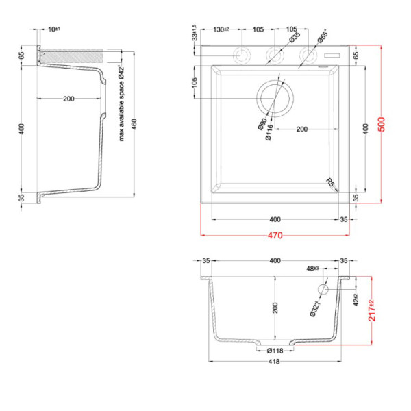 Фото - Мойка кухонная Elleci Q 102 on top Nuvola 79