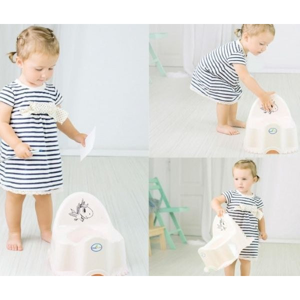 Фото - Горщик дитячий Tega Baby ECO Едінорожек Білий (JD-001-103)