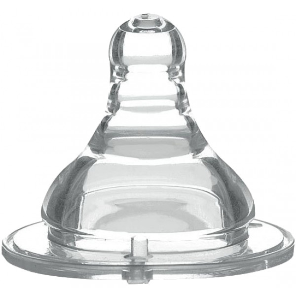 Фото - Середній потік соска дитяча силіконова BabyOno антіколіковую з широким отвором (1205)