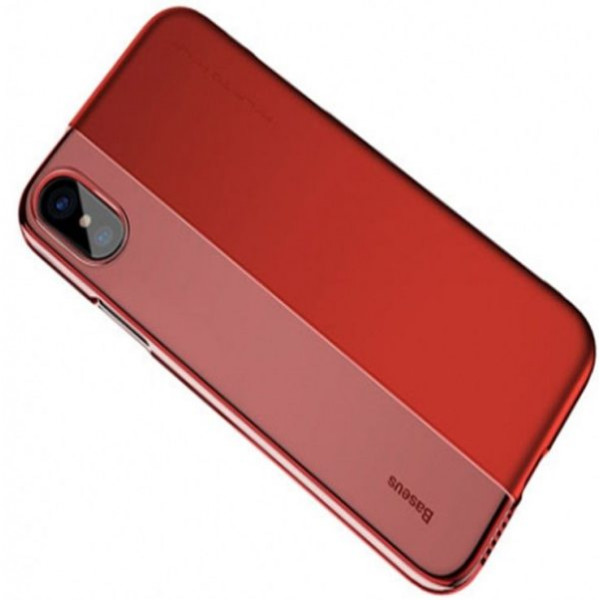 Фото - Чохол для смартфону Baseus for iPhone X (RY09) Red (XK-BS-HS-IPX-RD)