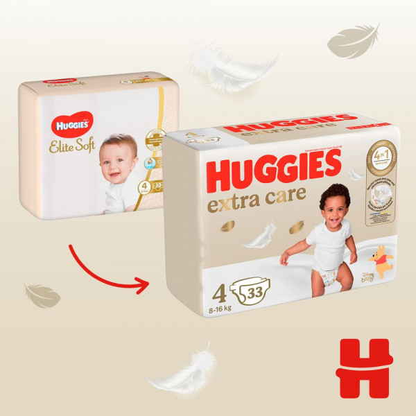 Фото - Одноразовые подгузники Huggies Extra Care Size Размер 4 (8-16 кг), 76 шт. (5029053583167)