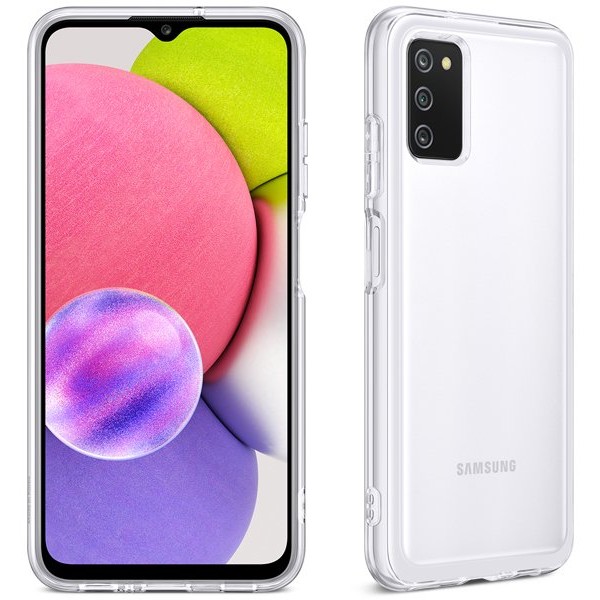 Фото - Чехол для смартфона Samsung Soft Clear Cover Samsung Galaxy-A03s Transparent (EF-QA037TTEGRU)