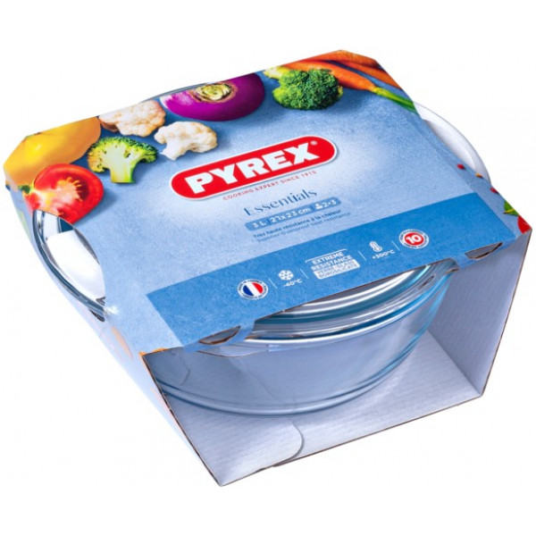 Фото - Форма для приготування Pyrex 208A000 Каструля/3,2 л з кришкою