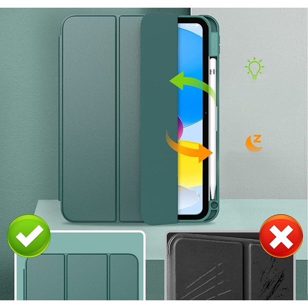 Фото - Чехол для планшета Becover Removable Case с креплением Apple Pencil for Apple iPad 10.9" (2022/2024)/iPad (А16) 2025 11" Dark Green (708763)