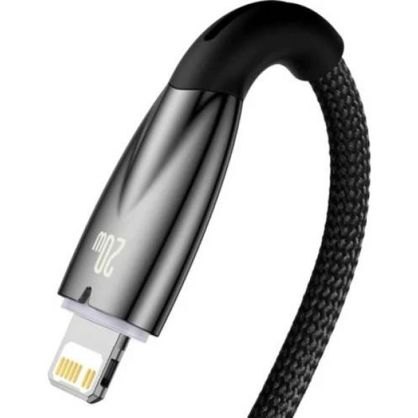 Фото - Кабель Baseus Glimmer USB-C - Lightning 20W 1m Black (CADH000001)