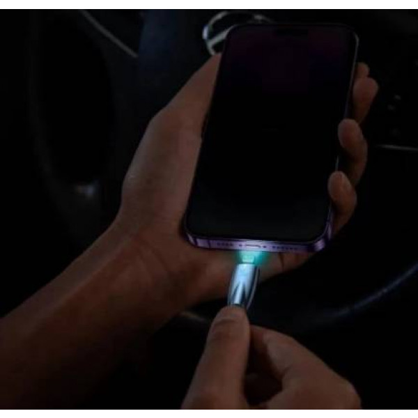 Фото - Кабель Baseus Glimmer USB-C - Lightning 20W 1m Black (CADH000001)