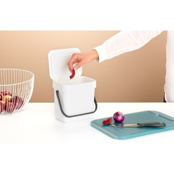 Фото - Настільний контейнер для сміття Brabantia Sort & Go 3 л 209864