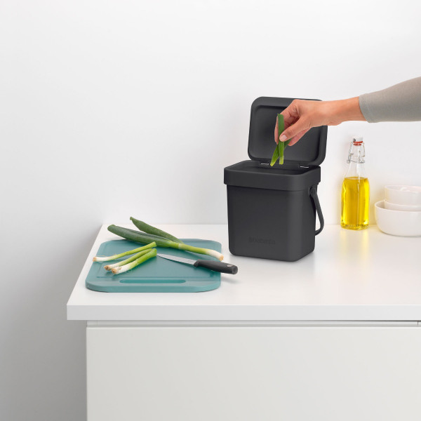 Фото - Настільний контейнер для сміття Brabantia Sort & Go 3 л 209888