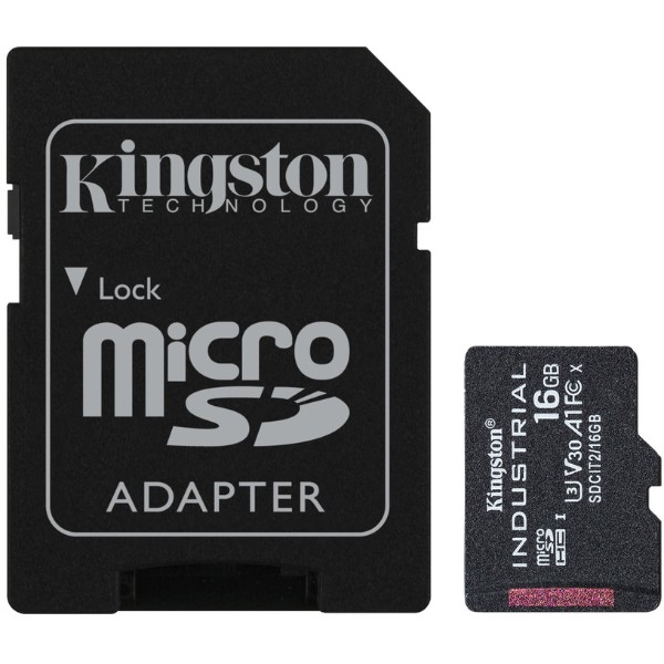 Фото - Карта памяти Kingston 16GB microSDHC Industrial C10 A1 pSL C Card + SD Adapter (SDCIT2/16GB) Фото - Карта памяти Kingston 16GB microSDHC Industrial C10 A1 pSL C Card + SD Adapter (SDCIT2/16GB)