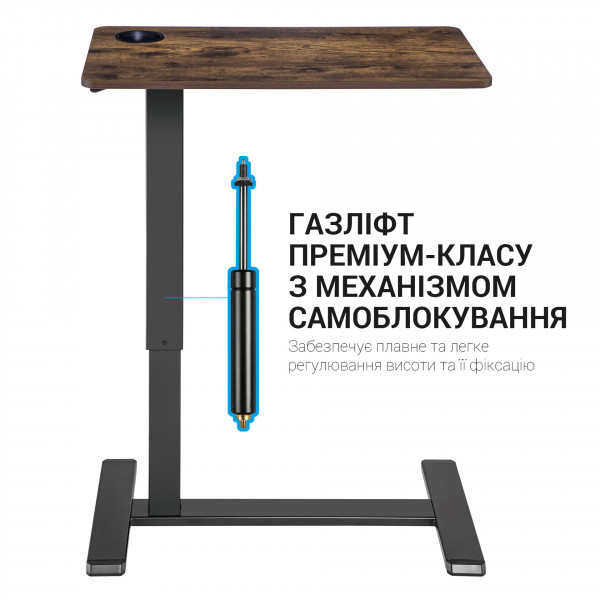 Фото - Стіл комп'ютерний OfficePro ODM366B Dark wood