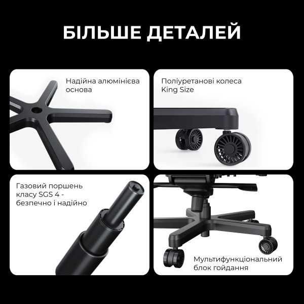 Фото - Кресло для геймеров Anda Seat Kaiser 3E XL Dark Grey Fabric (AD23YC-XL-09-GB-CF-G01)