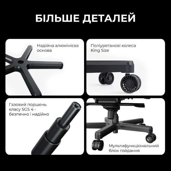 Фото - Крісло для геймерів Anda Seat Kaiser 3E XL Black PVC (AD23YC-XL-08-B-PV/C-B01)