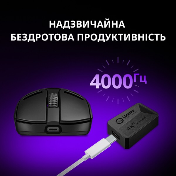 Фото - Миша бездротова ігрова Lorgar Elite MSE90W Wireless Gaming Mouse Elite Black (LRG-MSE90W-BK)