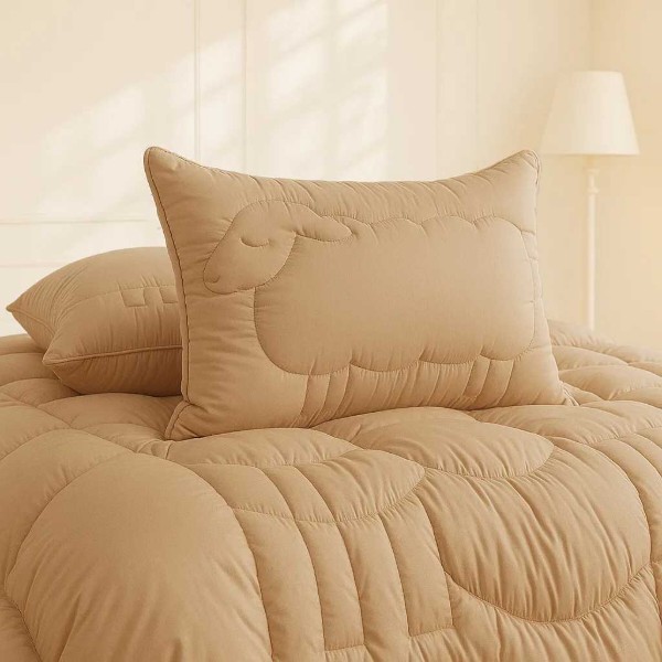 Фото - Подушка стандартная MirSon №518 Marzello Collection Wool высокая 50x70 см (2200012229477)