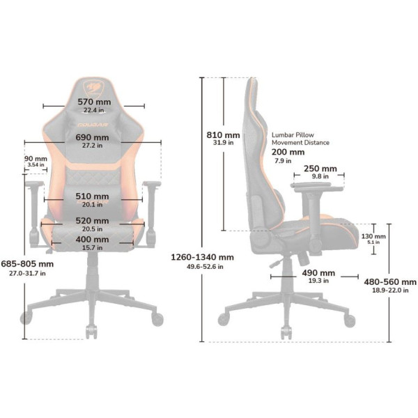 Фото - Кресло для геймеров Cougar ARMOR ONE V2