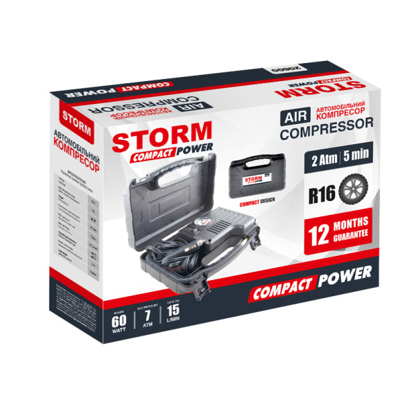 Фото - Автокомпресор Storm Compact Power (20600)