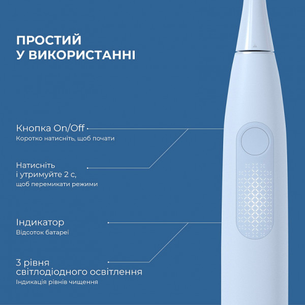 Фото - Зубная щетка электрическая Oclean F1 Light Blue
