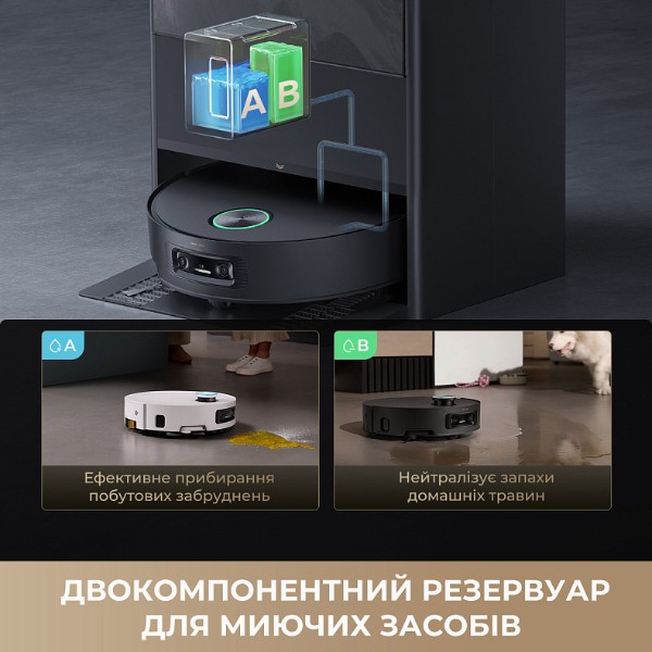 Фото - Пилосос робот миючий з базою Dreame Aqua 10 Ultra Track Complete White (RLR81CE-1-WH)