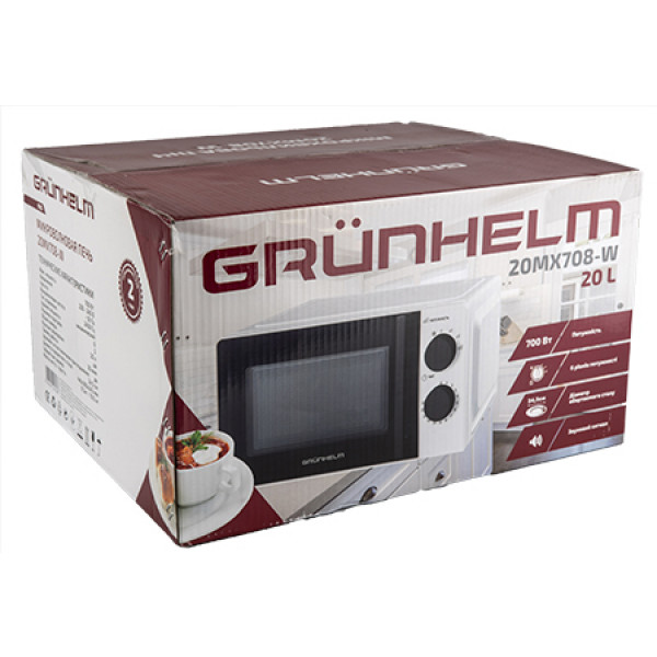 Фото - Микроволновая печь (СВЧ) Grunhelm 20MX708-W White