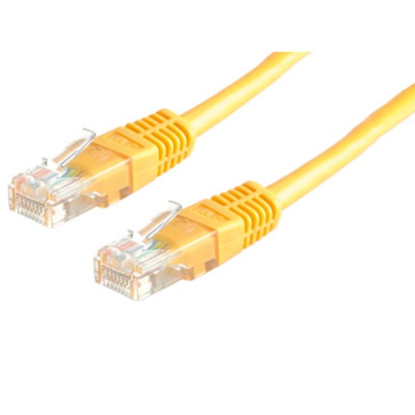 Фото - Кабель патч-корд Roline RJ45 UTP5e M/M, AWG26 Gold, Standart, 1 м, Yellow (21.15.0532-100)