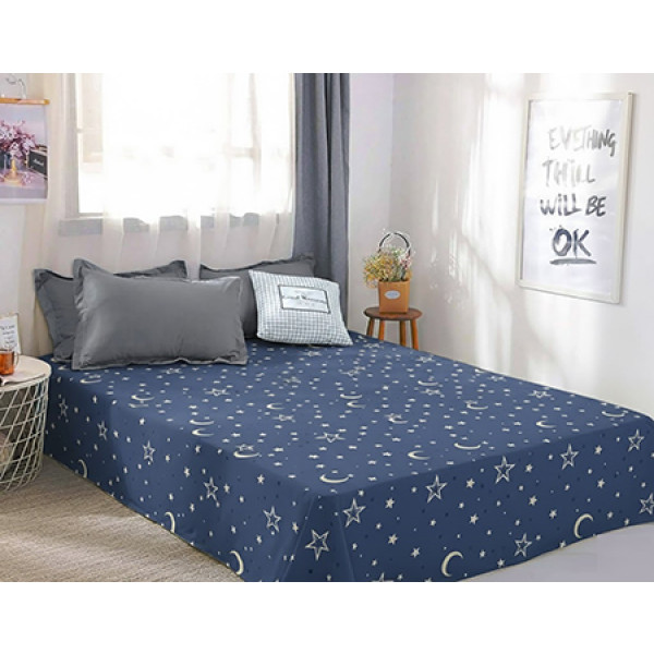 Фото - Простирадло двоспальне Zastelli бязь Night 185х210 (21017) Фото - Простирадло двоспальне Zastelli бязь Night 185х210 (21017)