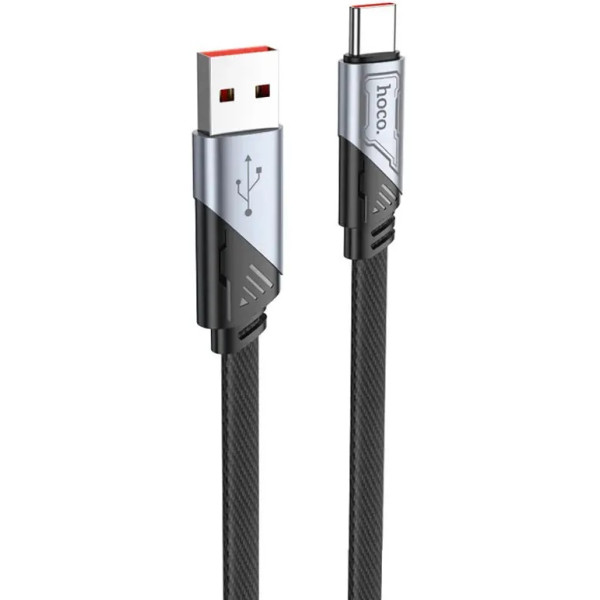 Фото - Кабель синхронізації даних HOCO U119 USB to Type-C 5A, 1.2m Black (6942007605007)