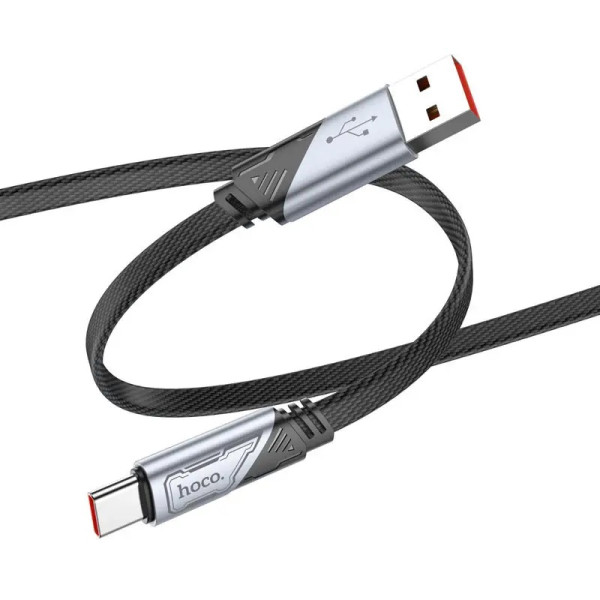 Фото - Кабель синхронізації даних HOCO U119 USB to Type-C 5A, 1.2m Black (6942007605007)