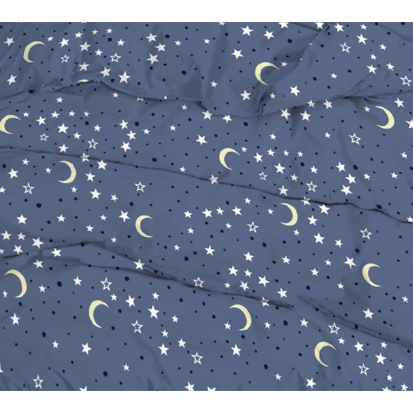 Фото - Простирадло двоспальне Zastelli бязь Night 185х210 (21017)