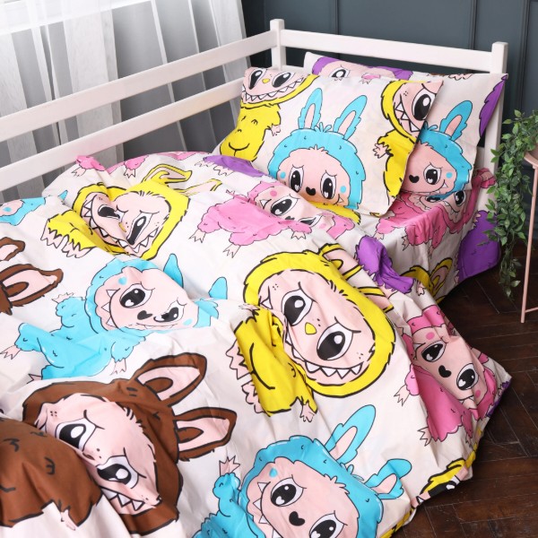 Фото - Комплект постельного белья MirSon King Size 220х240 см 17-0865 Labubu Ranforce Elite (2200012065068)