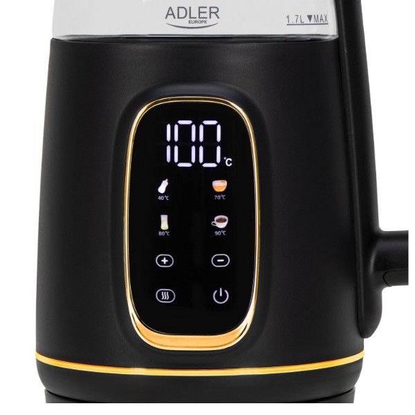Фото - Электрический чайник Adler AD 1305 Black Gold