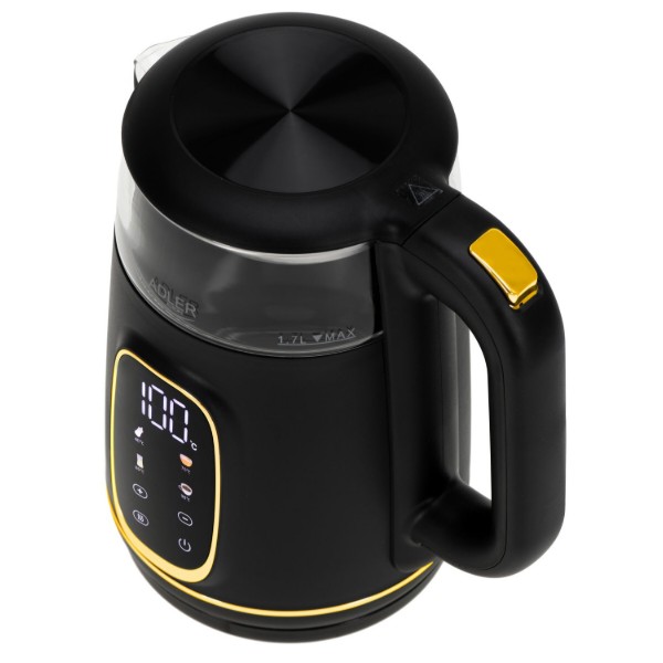 Фото - Электрический чайник Adler AD 1305 Black Gold