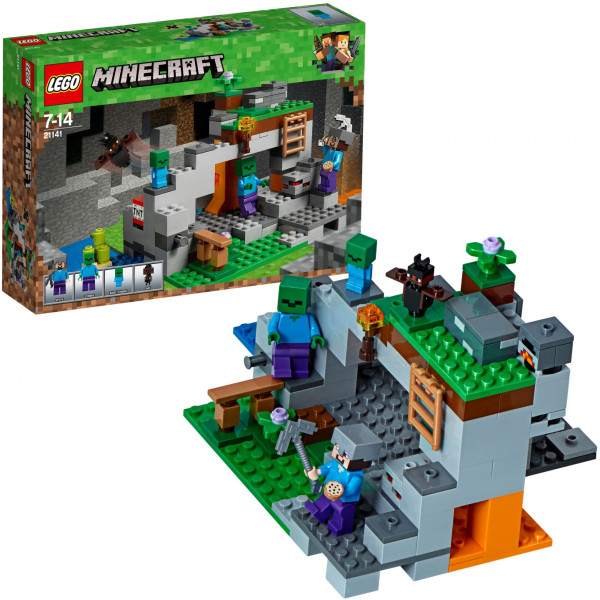 Фото - Конструктор LEGO Minecraft Печера зомбі (21141)