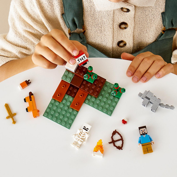 Фото - Конструктор LEGO Minecraft Пригоди в тайзі (21162)