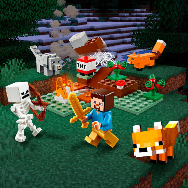 Фото - Конструктор LEGO Minecraft Пригоди в тайзі (21162)