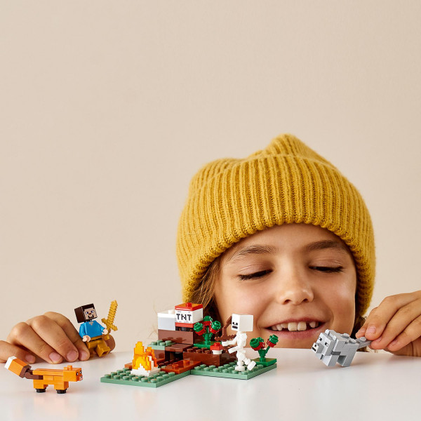 Фото - Конструктор LEGO Minecraft Пригоди в тайзі (21162)