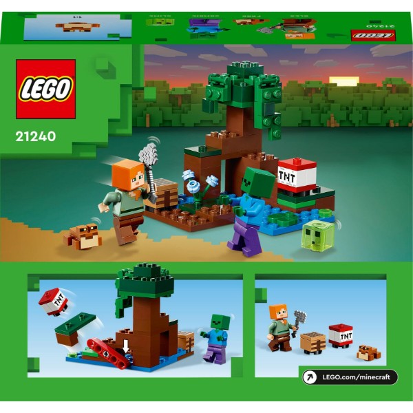 Фото - Конструктор LEGO Minecraft Пригоди на болоті (21240)